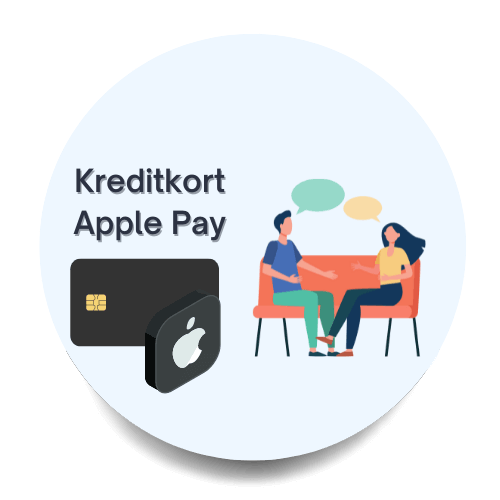 kreditkort med Apple Pay illustration
