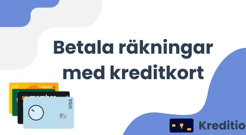 Betala räkningar och fakturor med kreditkort