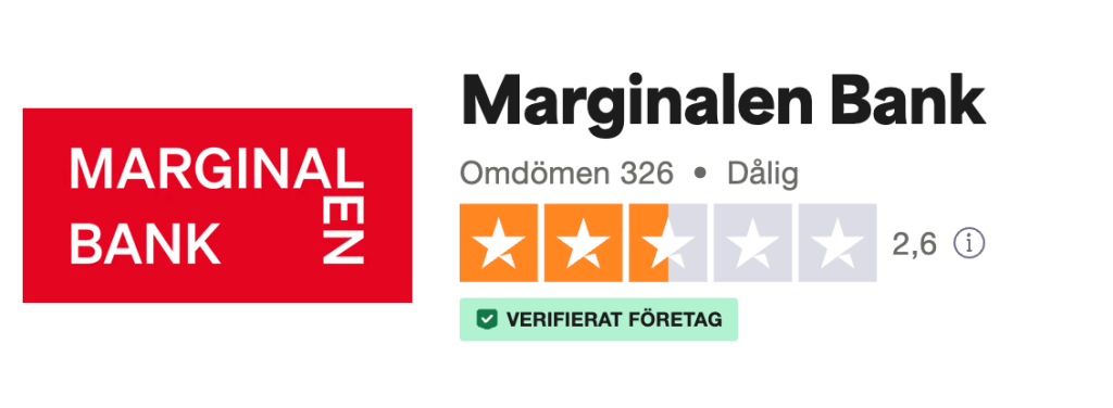 Marginalen Bank omdömen