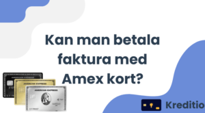 Kan man betala faktura med Amex kort?