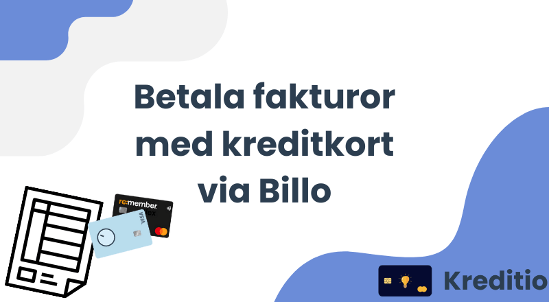 Betala fakturor med kreditkort via Billo