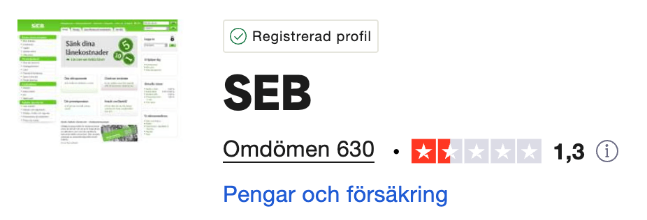 SEB Selected Omdöme